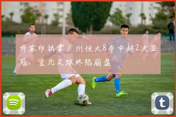 许家印执掌广州恒大8夺中超2次亚冠，金元足球终陷崩盘